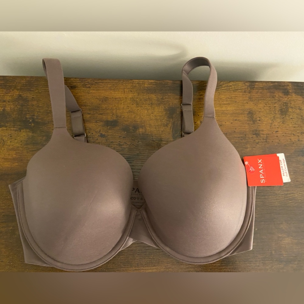 SPANX by Sara Blakely Pillow Cup Full Coverage Bra – 34DDD – Umber Ash – NWT